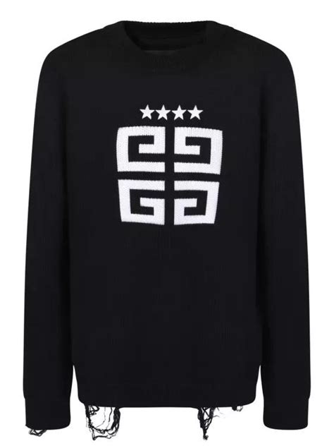 givenchy schwarzer pullover mit motiv|Givenchy Pullover Mit 4G .